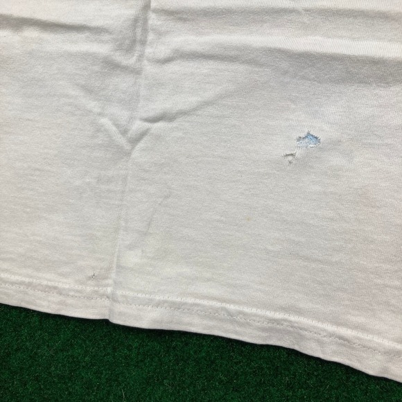 Vintage Tasmanian Devil Shirt Mens XL White 1997 Taz Fishing Get Reel AOP 90s - Picture 12 of 16